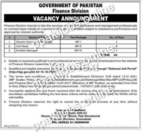 Finance Division jobs