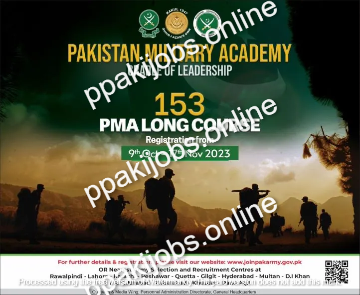 Join Pak Army as Commissioned Officers 2023