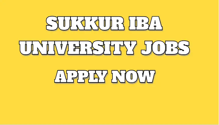 Sukkur IBA University Jobs